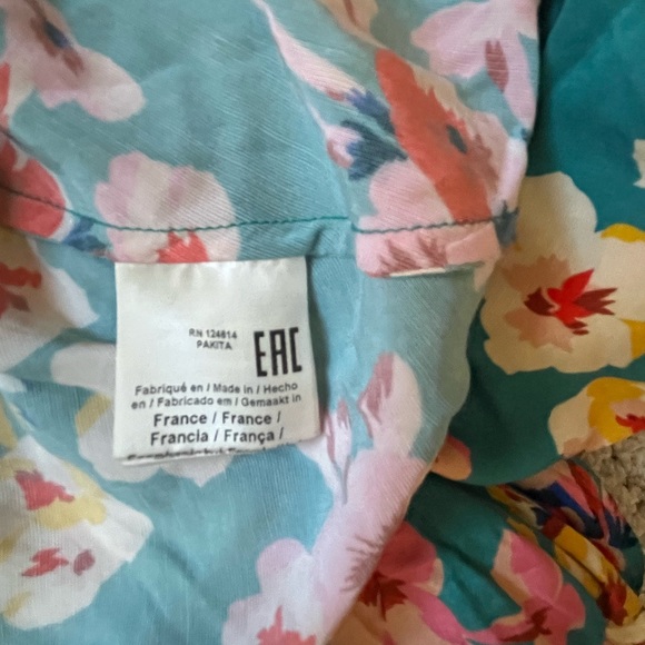 Paul & Joe Turquoise Floral Maxi with neck tie - Picture 12 of 13